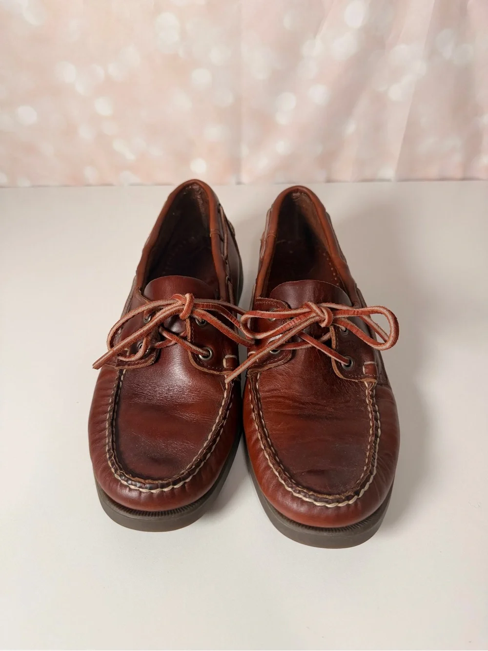 SEBAGO DOCKSIDES Leather Sebago Docksides Boat Shoes Men's Size 8.5 Brown